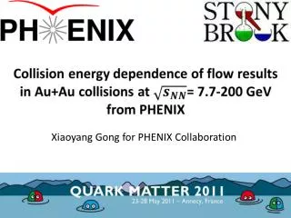 Xiaoyang Gong for PHENIX Collaboration