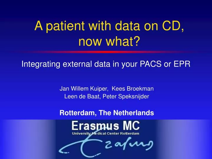 integrating external data in your pacs or epr