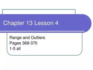 Chapter 13 Lesson 4