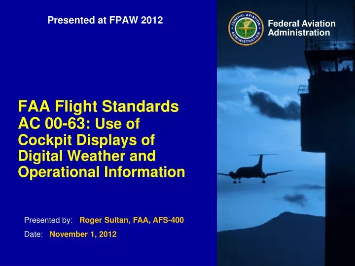 presented at fpaw 2012