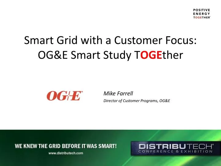 smart grid with a customer focus og e smart study t oge ther