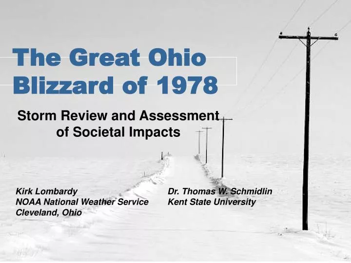 the great ohio blizzard of 1978