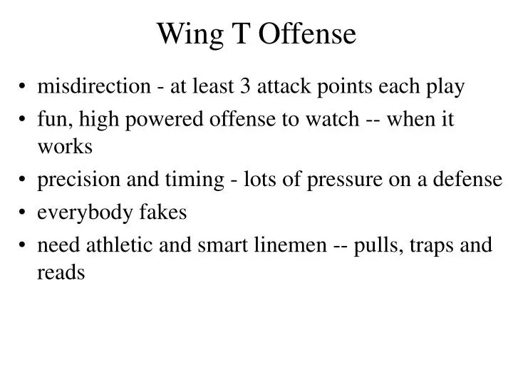wing t offense