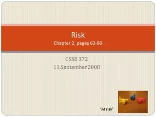 Risk Chapter 2, pages 63-80