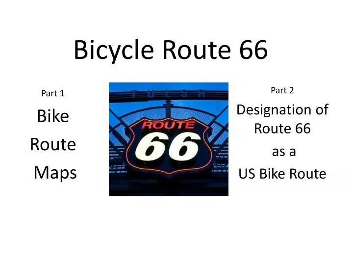 bicycle route 66
