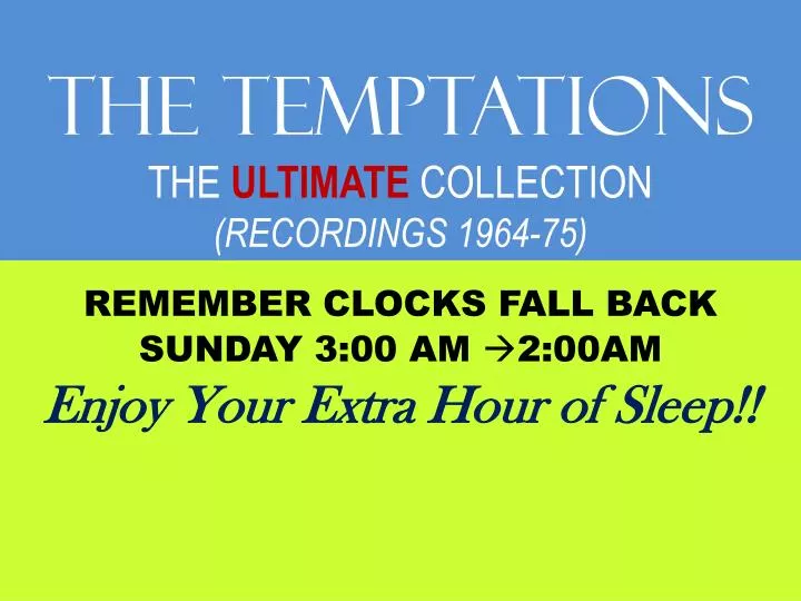 the temptations the ultimate collection recordings 1964 75