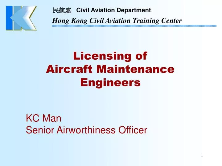 licensing of aircraft maintenance engineers