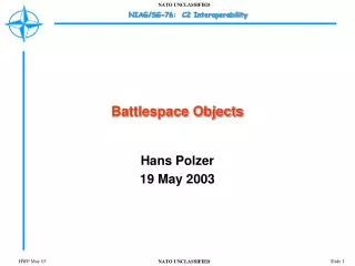 Battlespace Objects