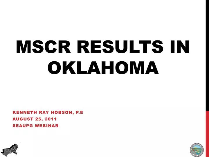 mscr results in oklahoma