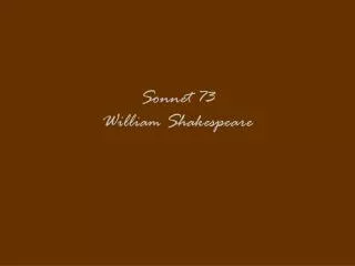 Sonnet 73 William Shakespeare