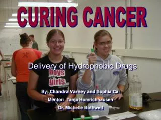 Delivery of Hydrophobic Drugs