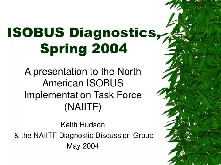 isobus diagnostics spring 2004