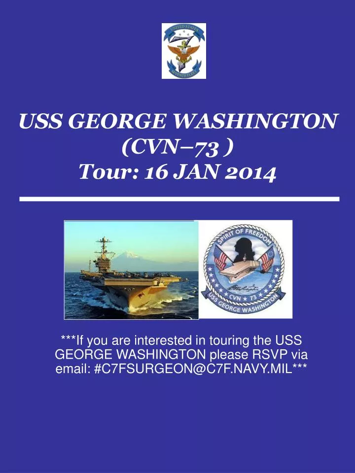 uss george washington cvn 73 tour 16 jan 2014