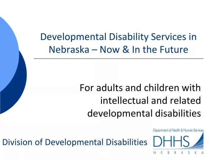 developmental disability services in nebraska now in the future