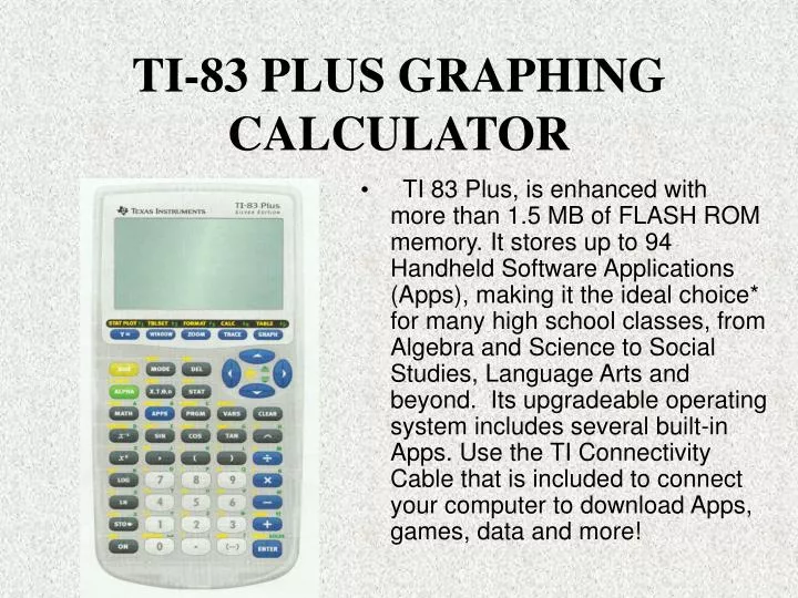 TI-83 Plus Graphing Calculator