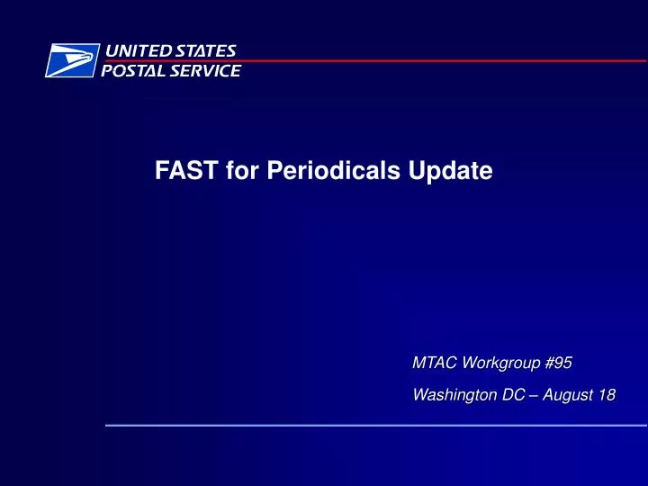 fast for periodicals update