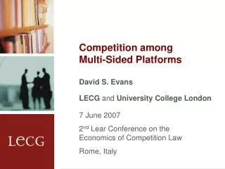 Competition among Multi-Sided Platforms