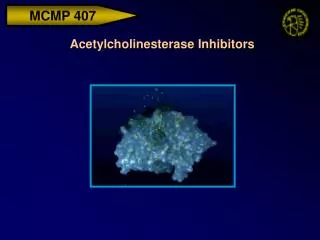 Acetylcholinesterase Inhibitors