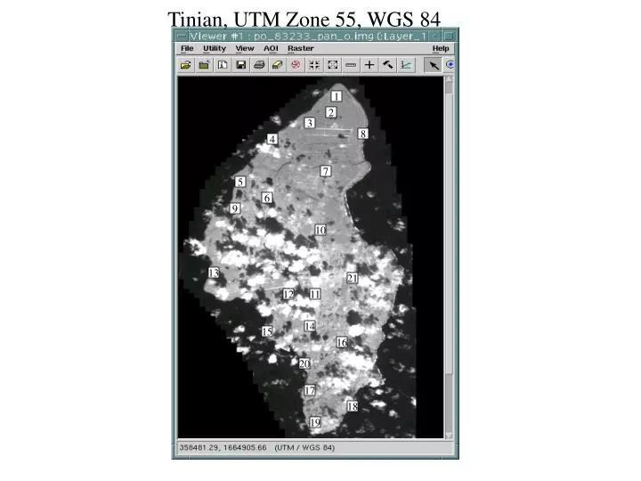 tinian utm zone 55 wgs 84