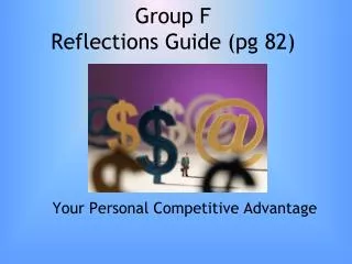 Group F Reflections Guide (pg 82)