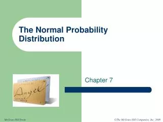 The Normal Probability Distribution