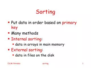 Sorting