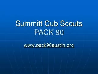 Summitt Cub Scouts PACK 90