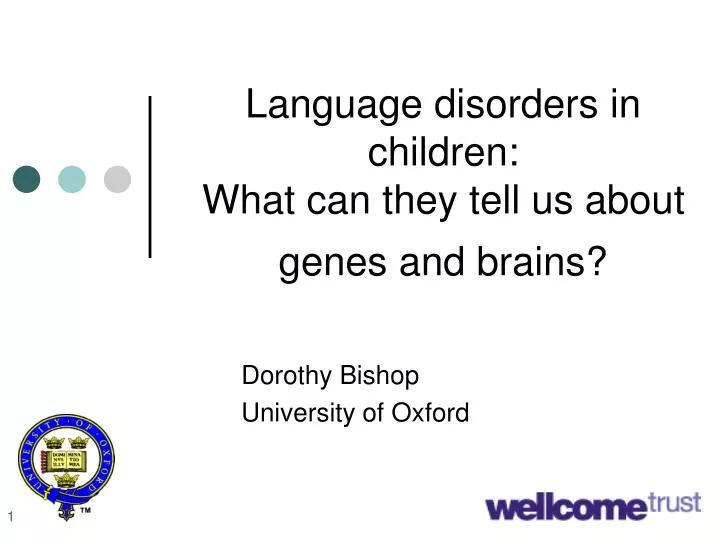 language disorders in children what can they tell us about genes and brains
