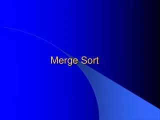 Merge Sort