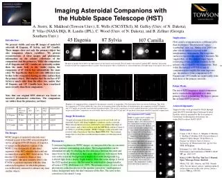 Imaging Asteroidal Companions with the Hubble Space Telescope (HST)
