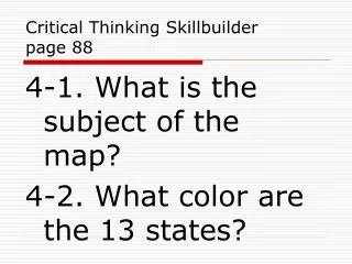 Critical Thinking Skillbuilder page 88