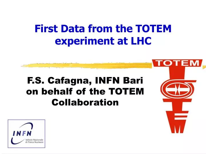 first data from the totem experiment at lhc