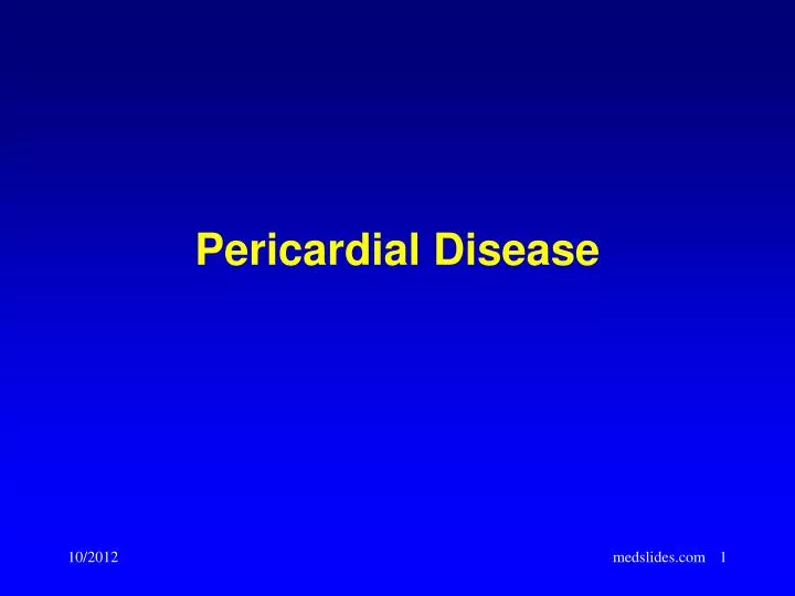 pericardial disease