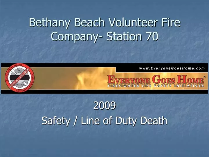 bethany beach volunteer fire company station 70