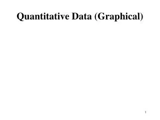 Quantitative Data (Graphical)