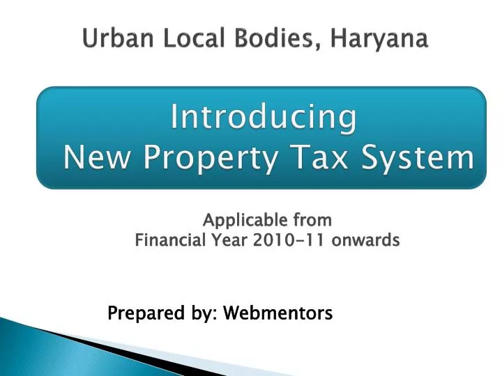 introducing new property tax system