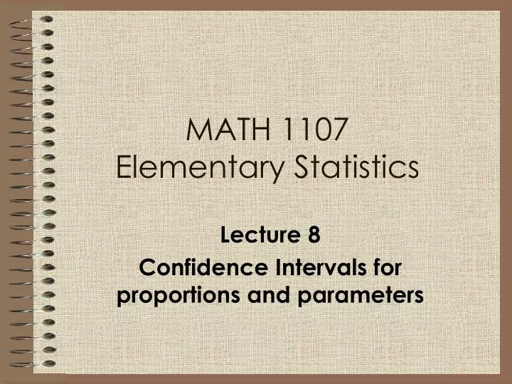 math 1107 elementary statistics