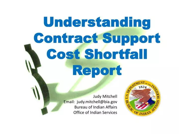 understanding contract support cost shortfall report