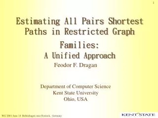 Estimating All Pairs Shortest Paths in Restricted Graph Families: A Unified Approach