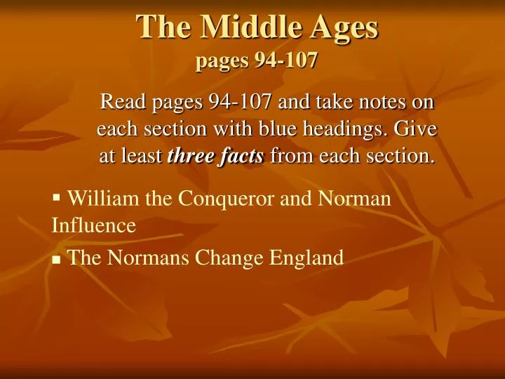 the middle ages pages 94 107