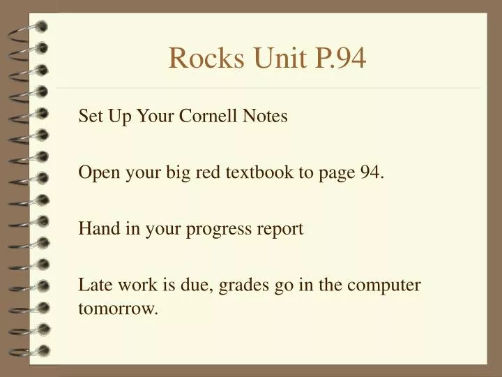 rocks unit p 94