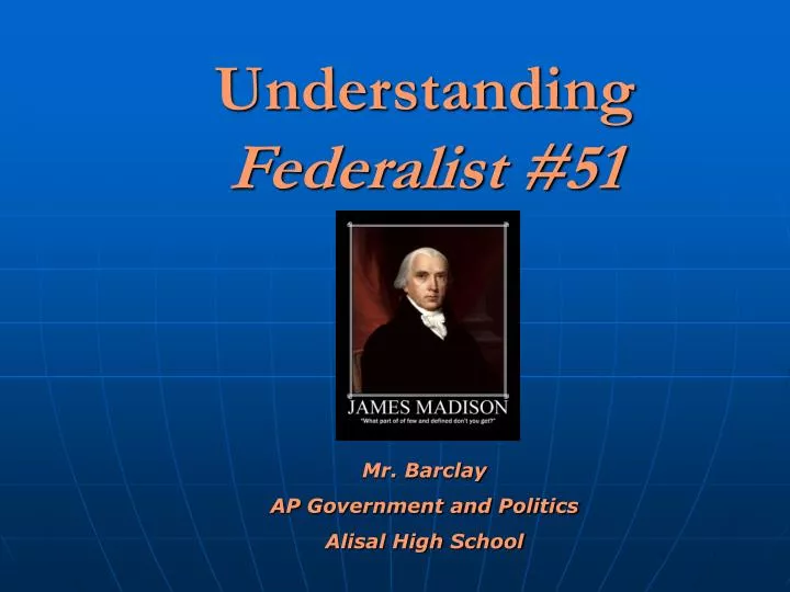understanding federalist 51