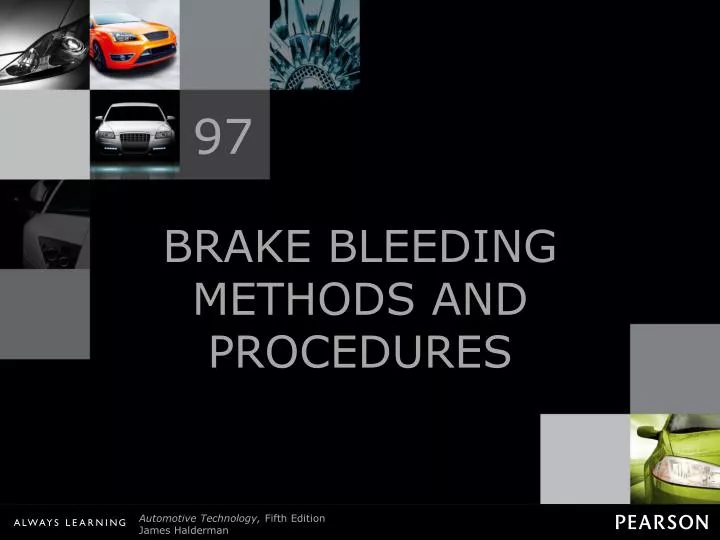 brake bleeding methods and procedures