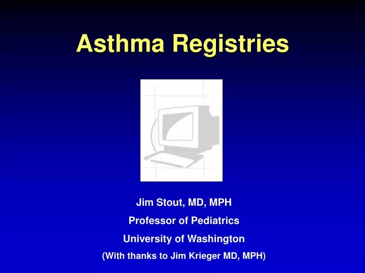 asthma registries