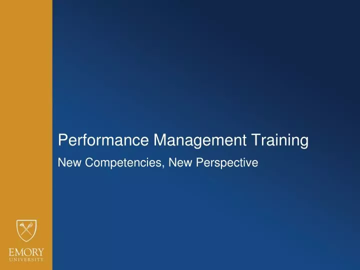 performance management training