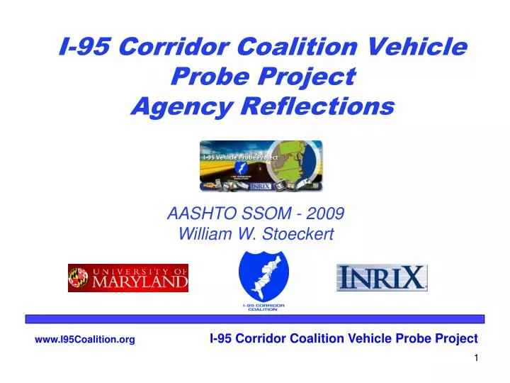 i 95 corridor coalition vehicle probe project agency reflections