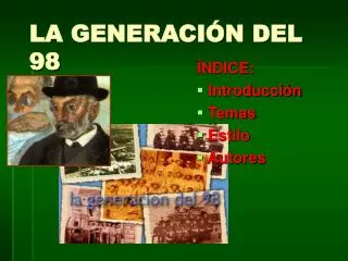 ndice introducci n temas estilo autores