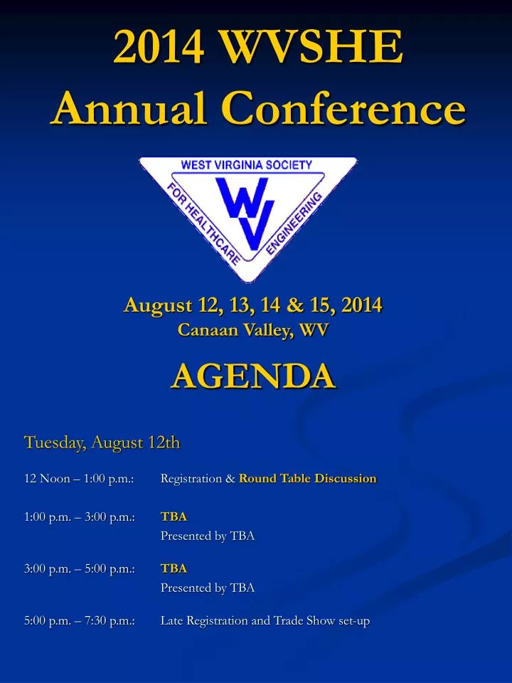 2014 wvshe annual conference