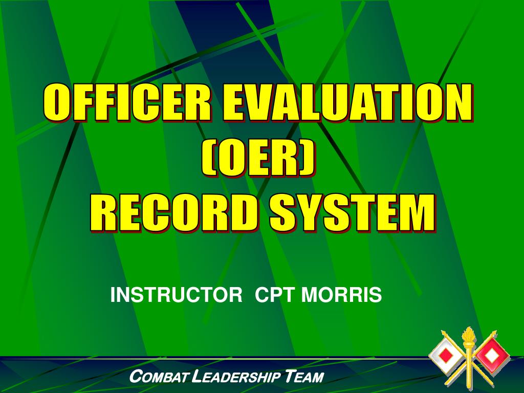 Oer Blocks PPT - OFFICER EVALUATION (OER) RECORD SYSTEM PowerPoint Presentation ...