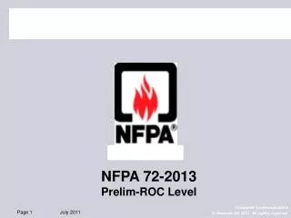 NFPA 72-2013 Prelim-ROC Level